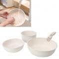 3PCS Frying Pan Set Detachable Handle Flat Bottom Pan Kitchen Cookware Sets Induction Cooker Gas Stove