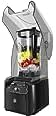 Soundproof Smoothie Blender Electric Smoothie Maker Fruit Juicer Ice Crusher Soundproof Heavy Duty Smoothie Blender with Soundproof Cover 1.8L 2600W Black (1.8L 2600W)