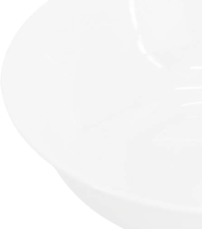 White Shadow 12 Piece Opal Glass Dinnerware Set Break-Resistant Plates and Bowls Service for 4 Microwave and Dishwasher Safe