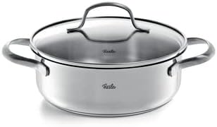 Fissler San Francisco / Stainless Steel Induction Cookware Set 6 Pieces with Glass Lids (3 Saucepans 1 Saucepan 1 Saucepan) + Free Cenit Pan