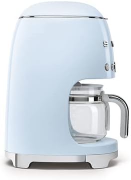 Smeg 50's Retro Drip Coffee Maker with Extra Glass Carafe (Pastel Blue)