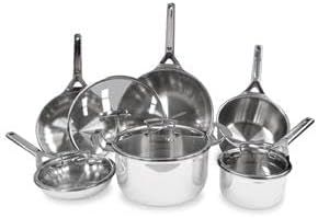 True Induction 10-piece Tri-ply Stainless Steel Induction Cookware Set