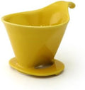 Zero Japan - Bee House Pour Over Coffee Dripper - Lead-Free &amp Cadmium-Free Ceramic Coffee Maker with Elegant Peek Hole Drip Cone Brewer Coffee Gift Brewing Accessories - Yellow Pepper Standard