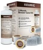 Keurig K-Supreme Single Serve K-Cup Pod Coffee Maker (Black) Bundle with Keurig 3-Month Brewer Maintenance Kit (2 Items)