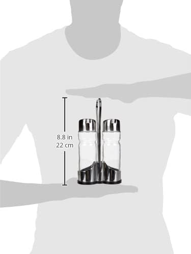 IBILI Cruet Set 27 x 12 x 6 cm Silver/Transparent