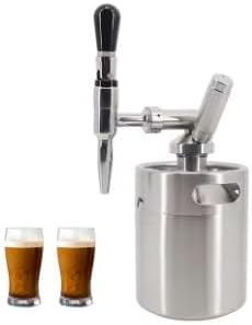 64oz(2L)/128(4L) Nitro Cold Brew Coffee Maker Nitrogen Coffee Machine Dispenser System w/PRV Kit &amp Stout Creamer Faucet