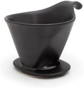 Zero Japan - Bee House Pour Over Coffee Dripper - Lead-Free &amp Cadmium-Free Ceramic Coffee Maker with Elegant Peek Hole Drip Cone Brewer Coffee Gifts Brewing Accessories - Noble Black Standard S