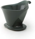 Zero Japan - Bee House Pour Over Coffee Dripper - Lead-Free &amp Cadmium-Free Ceramic Coffee Maker with Elegant Peek Hole Drip Cone Brewer Coffee Gifts Brewing Accessories - Steel Gray Standard Si