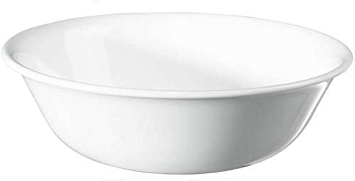 Corelle Vitrelle 38-Piece Service for 12 Dinnerware Set Triple Layer Glass and Chip Resistant Lightweight Round Plates and Bowls Set Winter Frost White