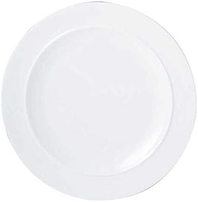 Denby White Porcelain Small Plates Set of 4-19cm Dishwasher Microwave Safe Crockery - Chip &amp Crack Resistant Glazed Appetiser Side Plates