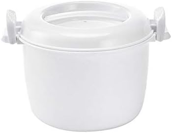 Microwave Rice Cooker Multifunction Small Lunch Container Microwave Cooker Cookware for Microwave Oven 17.5x21x14cm