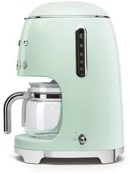 Smeg 50's Retro Drip Coffee Maker with Extra Glass Carafe (Pastel Green)