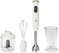 Beautiful 2-Speed Immersion Blender that includes a Chopper &amp Measuring Cup by Drew Barrymore (White Icin g)