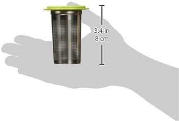 Jarware Tea Infuser Lid for Regular Mouth Mason Jars Green
