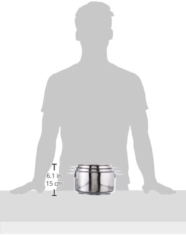 Twisty Set of Three Pans Without Handle 24.99 x 23.19 x 16 cm Silver