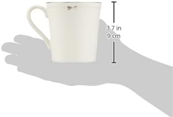 Narumi 41635-33357 Jill Stuart Dinnerware Set White Ribbon Pattern Set of 2 Stylish Cute 4-Piece Set Made in Japan Gift Box