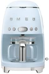 Smeg 50's Retro Drip Coffee Maker with Extra Glass Carafe (Pastel Blue)