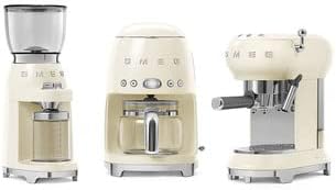 Smeg 50's Retro Drip Coffee Maker with Extra Glass Carafe (Cream)