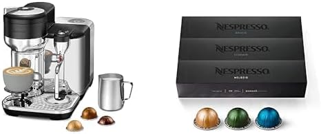 Nespresso the Vertuo Creatista Coffee and Espresso Maker by Breville BVE850BTR Black Truffle Capsules Vertuo Line