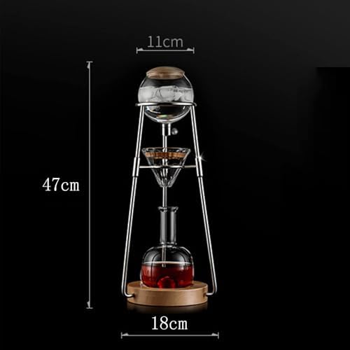 Cold Brew Drip Tower Cold Brew Drip Tower Coffee Maker Ice Coffee Cold Brew Maker with Stainless Steel Rack Detachable Glass Cold Brew Maker Coffee Lover Gift for Coffee Lovers Gift