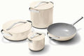 For 8-Piece Ceramic Nonstick Cookware Set in Cream