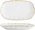 Ceramic Dinnerware Sets Bowl Plates Noodle Bowl Steak Plate Household Ceramic Tableware Combination(Long plate)