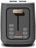 New beautifull 2-Sliice Digital Toaster with Touch-Activated Display Adjustable Browning Control Auto Shut-Off by D'rew Barry'more (Oyster Gray)