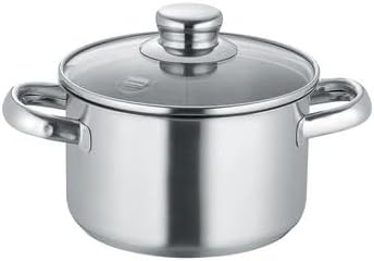 Berndes New Roma 4-Piece Saucepan Set Stainless Steel Suitable for Induction Cookers Pots with Lid