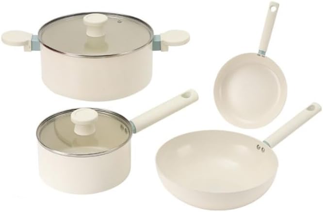 Aluminum Alloy Enamel Cookware Set for Household Non Stick Universal Stovetop Use