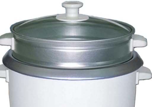 5 Cup Rice Cooker/Non-Stick with Steamer in White