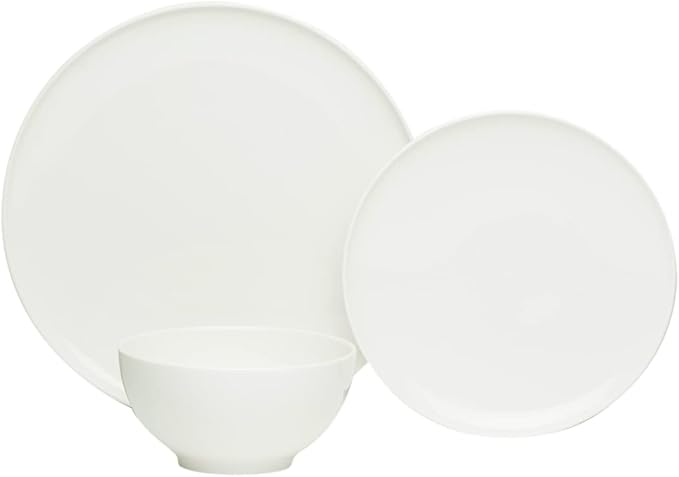 Red Vanilla ET1900-018 Every Time White Dinner Set - 18 Piece