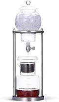 Tower Ice Coffee Maker Capacity Tea TowerCold Brew Drip Tower Cold Brew Drip Tower Coffee Maker 600ml Capacity - Stainless Steel Rack Detachable Glass - Ice Coffee Maker for Coffee Lover