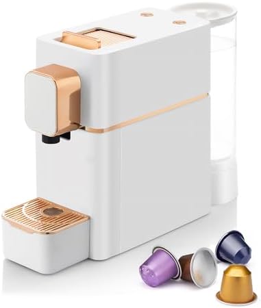 Espresso Machine for Coffee Capsules Compatible with Nespresso OriginalLine Machine Espresso Maker for Nespresso OriginalLine Bestpresso Coffee Capsules Peet's Espresso more (White)