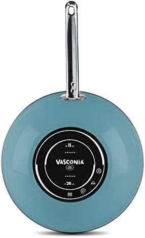 Vasconia Elegance 10-Piece Cookware Set for Most Stove Tops - Dishwasher Grill &amp Oven Safe up to 480℉ (Enamel on Steel) Quick &amp Even Heat Distribution Nonstick Interior Stainless Handles (T