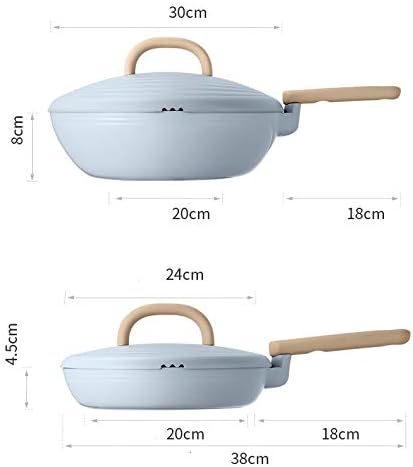 Solid Non Stick Pot Set Four Piece Kitchen Pot Combination Induction Cooker and Kitchenware Cookware Set Cooking Pots Set