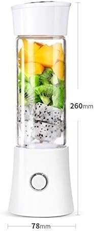 Portable Blender Smoothie Juicer Cup - Six Blades in 3D 480ml Fruit Mixing Machine with 4000mAh USB Rechargeable Batteries Mini Travel Juicer