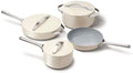 For 9-Piece Ceramic Nonstick Cookware Set in Cream
