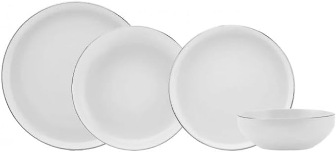 Karaca Streamline New Saturn V2 Platinum Dinner Set for 6 People 24-Piece