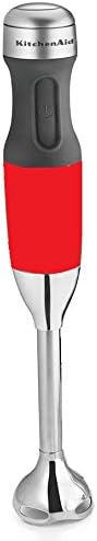 KitchenAid RKHB2351ER 3-Speed Hand Blender Empire red (Renewed)