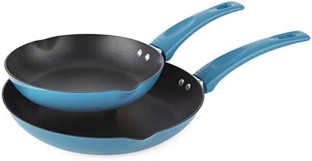 Cooks 2-Piece Aluminum Frypan Set (Tahitian Teal)