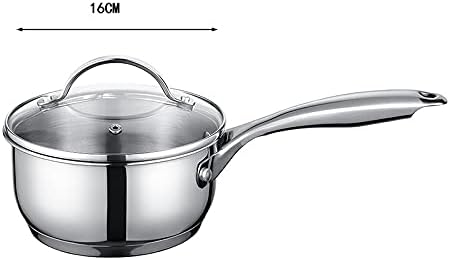 Non-Stick Cookware Set3-Piece Stainless Steel Pots and Pans with Glass Lid for Home Restaurant