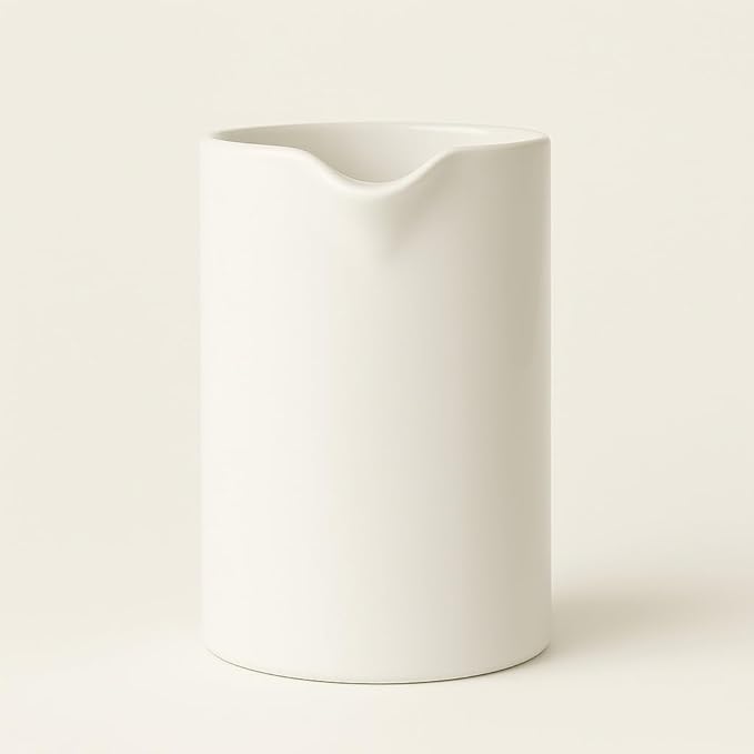 StramperPress| French Press coffee maker | HourGlass Timer| Coffee Press| (White Ceramic)