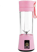 Portable Mini Blender for Shakes and Smoothie Blender 13 OZ for Travel Blender On the Go/ 2000mAh USB Rechargeable Home/Office/Outdoor with Six Blades in 3D. (Pink)