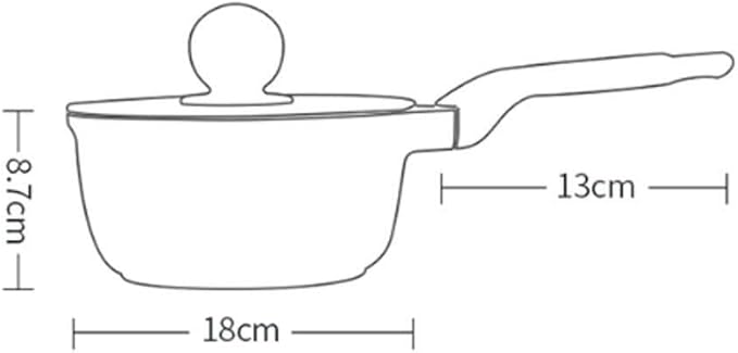 5-Piece Non-Stick Cookware Set Wok Soup Pot Frying Pan Milk Pot &amp Noodles Pot Reinforced Non-Stick Induction Compatible