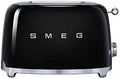 Smeg TSF01BLUS 50's Retro Style Aesthetic 2 Slice Toaster Black (Renewed)