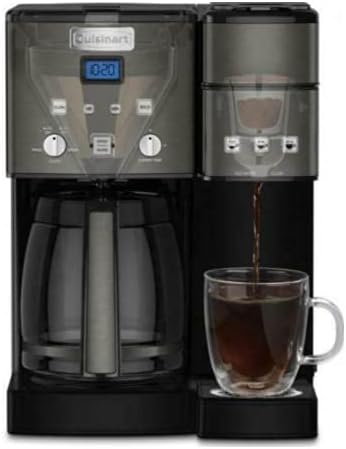 Cuisinart Coffee Maker12 Cup with 3 Single-Size Brewers 6 8 12 oz Black/Stainless Steel SS-15BKSP1