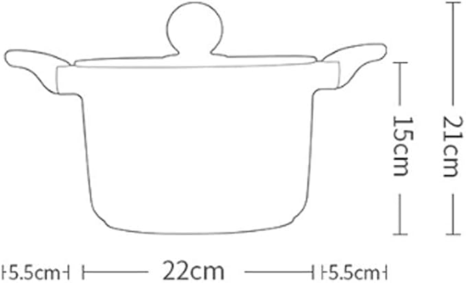 Cookware Set Soup Pot Frying pan Cooking Tool Non-Stick pan Kitchen Induction Cooker Milk Pot Noodles Pot Wok hotpot Casserole (Set Meal 1) ()