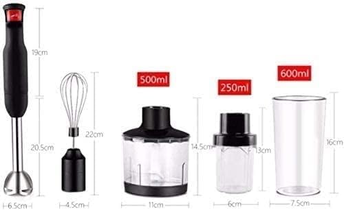 Hand Blender with Stainless Steel Blades Powerful Electric Ice Crushing 7-Speed Control Handheld Food Mixer Purees Smoothies Shakes Sauces &amp Soups