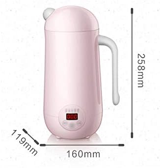 Mini Soymilk Machine Portable Soy Milk Rice Paste Maker Electric Juicer Blender Food Grinding Heating Processor 350ml(OneColor)