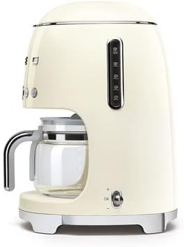 Smeg 50's Retro Drip Coffee Maker with Extra Glass Carafe (Cream)